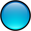 Blank, Empty, Blue, button DarkTurquoise icon