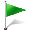flag, green, rightgreen Black icon