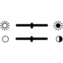 configuration, Tools And Utensils, Control, light, stationery, tool, Contrast, printing, Controls, settings Black icon