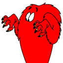 Confused, gossamer Red icon