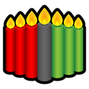 kwanzaa, Candle Black icon