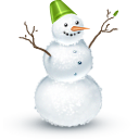 snowman, winter LightSlateGray icon