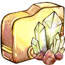Crystal, Folder Khaki icon