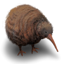 Kiwi, flightless, bird, Animal Black icon