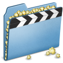 film, Blue, movie, video, Alt SkyBlue icon