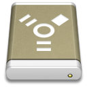 Firewire, drive, External, lightbrown RosyBrown icon
