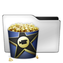 Alt, movie, video, film, popcorn Black icon
