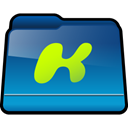 kazaa, Folder, Downloads DarkCyan icon