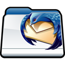 Thunderbird, Folder, mozilla Black icon