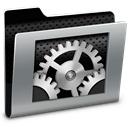 Folder, systempreferences Black icon