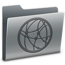 network, Folder Gray icon