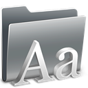 Font, Folder Gray icon