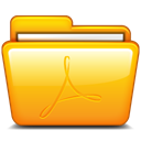 Folder, adobe, Pdf Orange icon