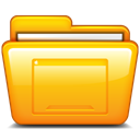 Desktop, Folder Orange icon