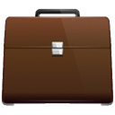 Briefcase, my briefcase, work SaddleBrown icon