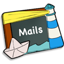 Letter, envelop, mail, Email, Message DarkSlateGray icon
