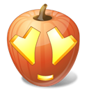 jack o lantern, pumpkin, halloween, Adore Black icon