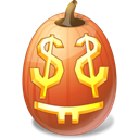 halloween, jack o lantern, pumpkin, Easymoney Black icon
