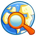network, search, seek, Find LemonChiffon icon