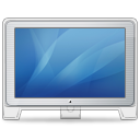 Front, old, Display, Blue, screen, Computer, monitor, cinema SteelBlue icon