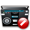 Close, stop, recoder, no, tape, cancel DarkSlateGray icon