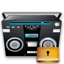 recoder, tape, security, locked, Lock DarkSlateGray icon