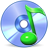 save, disc, Disk, Sh, music CornflowerBlue icon