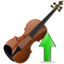 increase, upload, Ascend, Up, violin up, instrument, Violin, rise, Ascending Black icon