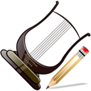 writing, write, lira, Edit, instrument Black icon