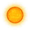 weather, sun, climate, nature Orange icon