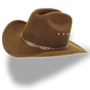 hat, Cowboy, Brown Black icon