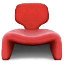 seater, djinn, Chair, single Crimson icon