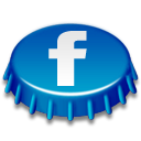 Cap, Social, social network, beer, Beer cap, Sn, Facebook DarkCyan icon