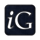 denim, square, Social, igooglr, Logo, jean Black icon