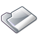 Folder, grey Black icon