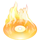 disc, Burn, fire, save, Disk Black icon