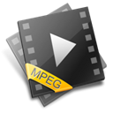 video, mpg, Mpeg Black icon