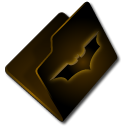 Folder, bat Black icon