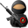 weapon, with, elite, soldier DarkSlateGray icon