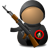 weapon, with, soldier, aspira DarkSlateGray icon