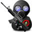 Gas, soldier, weapon, with DarkSlateGray icon
