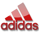 red, Adidas Black icon