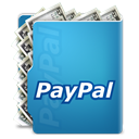 Folder, paypal MediumTurquoise icon