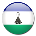 Lesotho, flag, Country Black icon