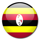 flag, Country, Uganda Black icon