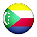 Comoros, flag, Country Black icon