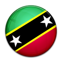 nevis, kitts, saint, Country, flag, And Black icon