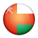 Oman, Country, flag Black icon