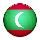 flag, Maldives, Country Black icon
