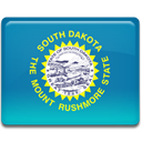 flag, Dakota, south LightSeaGreen icon